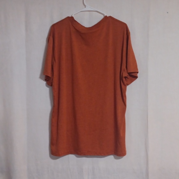 Orange Pumpkin Graphic Thanksgiving Short Sleeve Tee Shirt Size 2XLarge - Picture 3 of 3